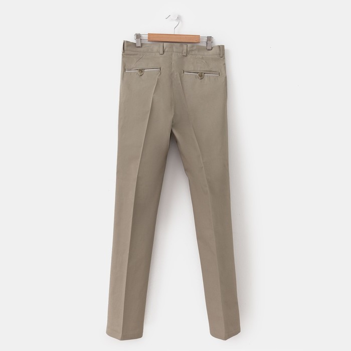 Брюки мужские Бр1267, цвет фисташка, рост 176 см, размер 52