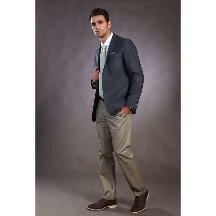 Брюки мужские Бр1267, цвет фисташка, рост 182 см, размер 50