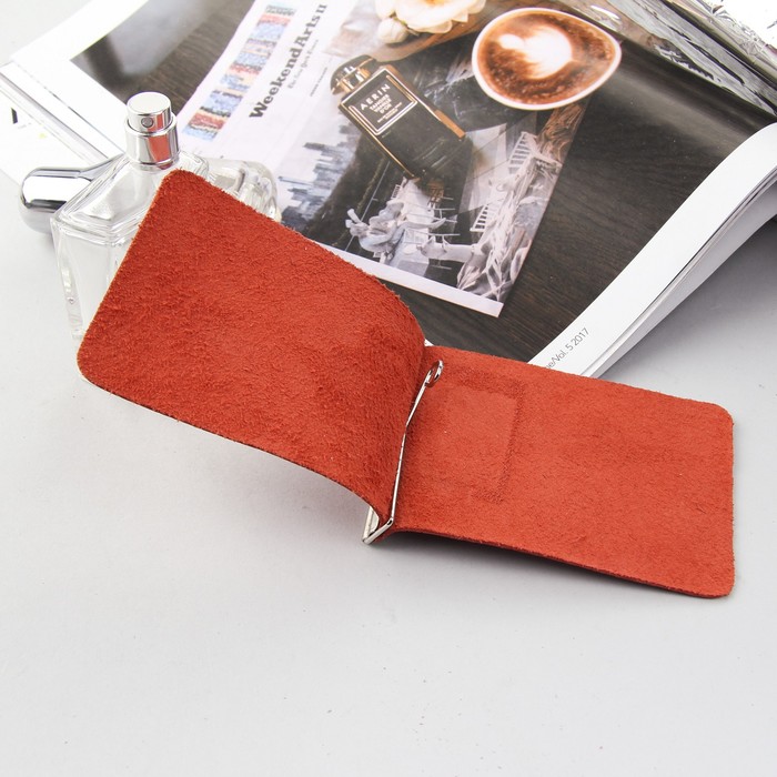 Зажим для купюр, флотер, цвет красный