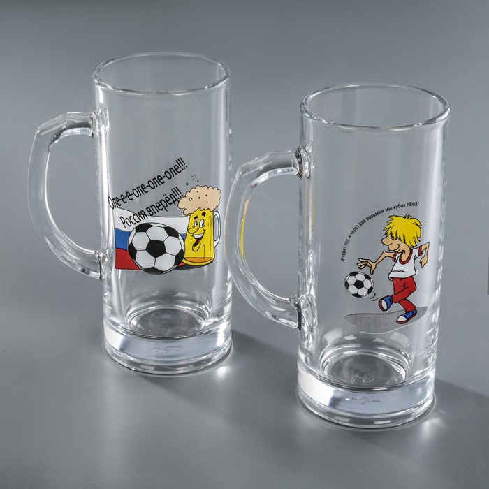 Набор кружек для пива 350 мл "Футбол", 2 шт