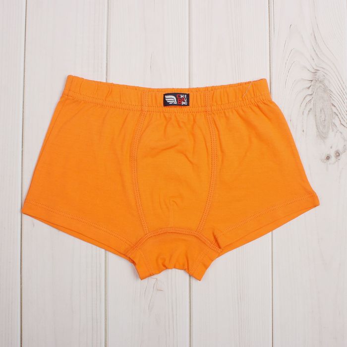 Трусы-боксеры для мальчика, рост 92 см, цвет оранжевый