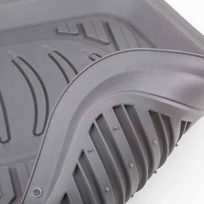 Коврики автомобильные AUTOPROFI RUS-105 GY, универсальные, ванночки, 4 предмета (2 коврика переднего ряда 70х50см, 2 коврика заднего ряда 48х50см)