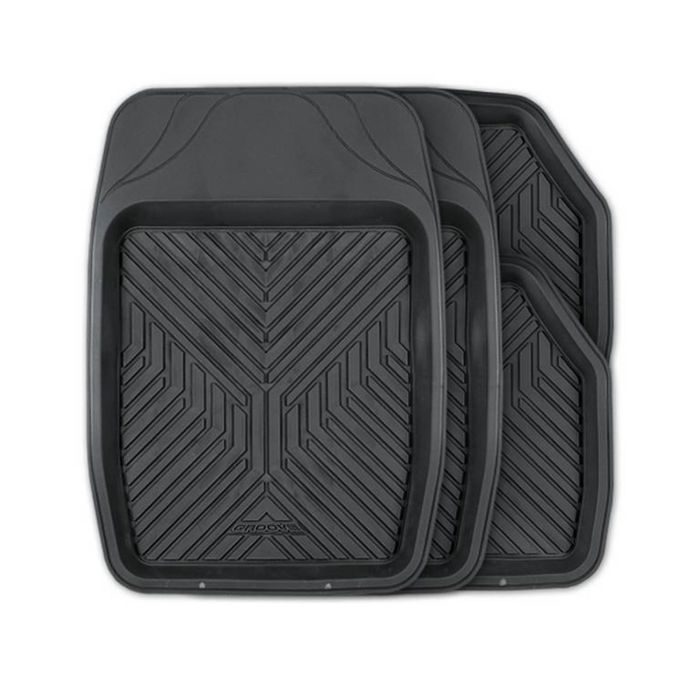 Коврики автомобильные AUTOPROFI MAT-150 BK, ПВХ, универсальные, ванночки, 4 предмета, цвет чёрный