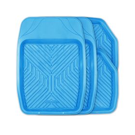 

Коврики автомобильные универсальные AUTOPROFI TER-150 SKY, термопласт, ванночки, 4 предмета, цвет голубой