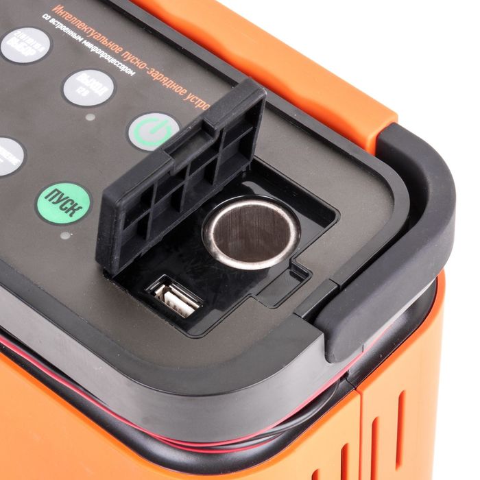 Цифровое пуско-зарядное устройство "Агрессор" AGR/SBC-150 Start, 9 фаз зарядки, ток 2/6/10/15А, 12V/15А розетка, 5V/1A USB, для 12V АКБ (WET, AGM, GEL), функция "ПУСК"