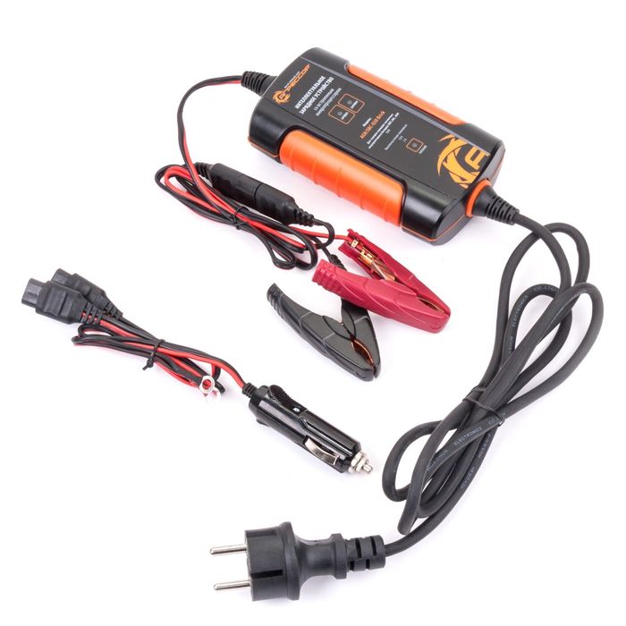 Цифровое зарядное устройство "Агрессор" AGR/SBC-020 Brick, 3 фазы зарядки, ток зарядки 2А, для 12V АКБ (WET, AGM, GEL)