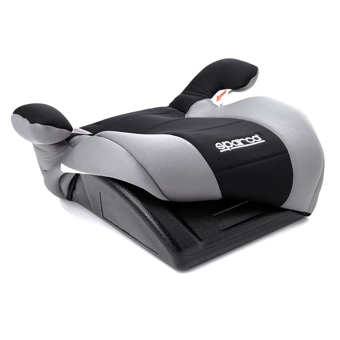 Детское кресло-бустер Sparco F100K, группы 2/3 (15-36 кг/3-12 лет), полиэстер, поролон 3 см, цвет чёрный/серый, SPC/DK-500 BK/GY