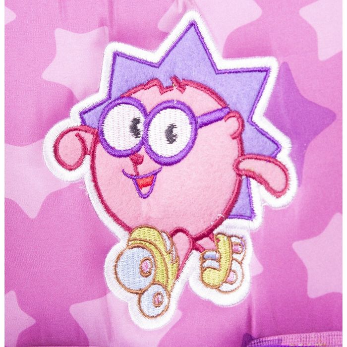 Детское кресло "Смешарики", группы1/2/3 (9-36 кг/9 мес-12 лет), полиэстер + хлопок, цвет фиолетовый, SM/DK-300 Ezhik