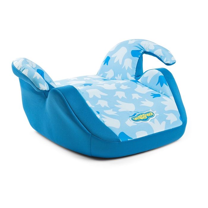 Детское кресло-бустер "Смешарики", группы 2/3 (15-36 кг/3-12 лет), полиэстер, поролон 0,8 см, цвет синий/голубой, SM/DK-550 Krosh