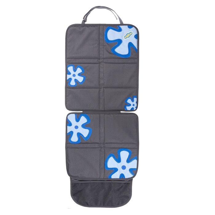 Защитная накидка "Смешарики", под детское кресло, на спинку и сиденье,цвет серый/синий, SM/COV-020 GY/BL