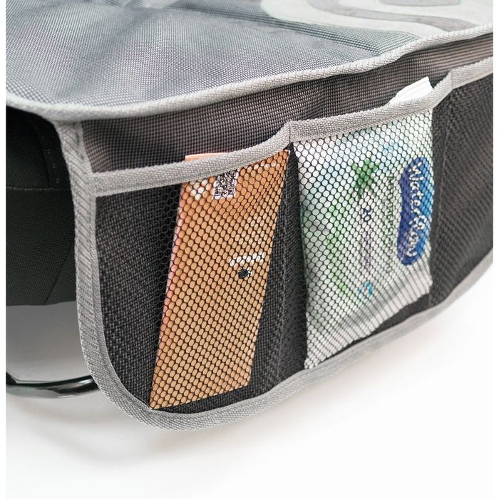 Защитная накидка "Смешарики", под детское кресло, на спинку и сиденье,цвет серый/синий, SM/COV-020 GY/BL