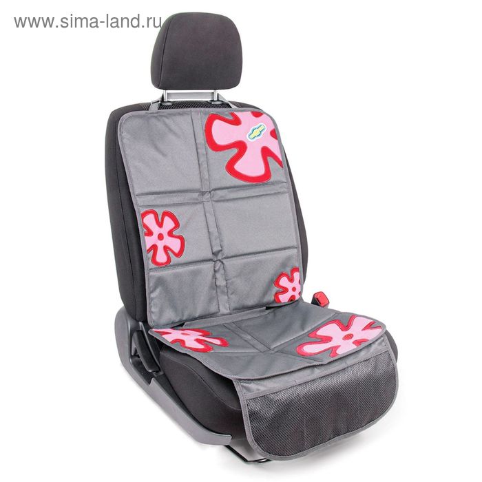 фото Защитная накидка "смешарики", под детское кресло, на спинку и сиденье,цвет серый/красный, sm/cov-020 gy/rd