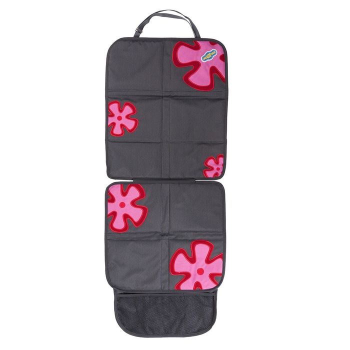 Защитная накидка "Смешарики", под детское кресло, на спинку и сиденье,цвет серый/красный, SM/COV-020 GY/RD