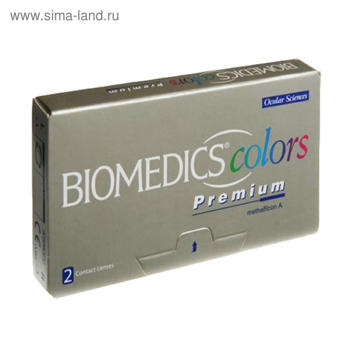 фото Цветные контактные линзы biomedics colors premium - aqua, -5.5/8,7, в наборе 2шт coopervision