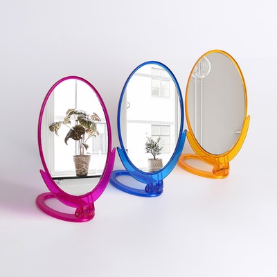Зеркало складное-подвесное, зеркальная поверхность 8,5 × 12,5 см, цвет МИКС