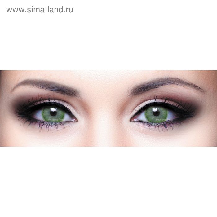 фото Цветные контактные линзы adria 1tone - green, -9.0/8,6, в наборе 2шт interojo