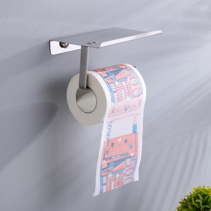 фото Сувенирная туалетная бумага "500 евро", 9,5х10х9,5 см русма