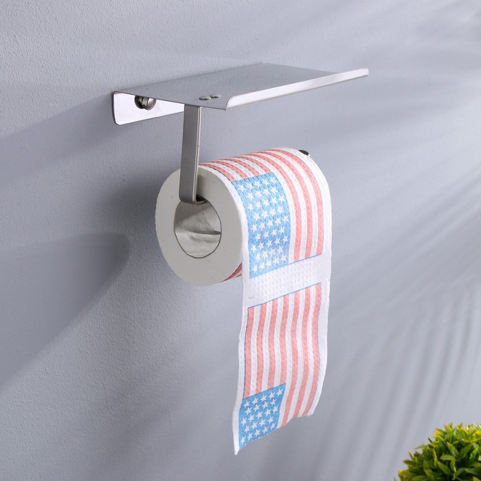 фото Сувенирная туалетная бумага "американский флаг сша", 9,5х10х9,5 см русма