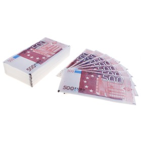 Салфетки 'Пачка денег 500 евро' 30 листов Ош