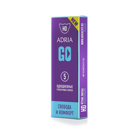 

Контактные линзы ADRIA GO, -5.5/8,6, в наборе 5шт