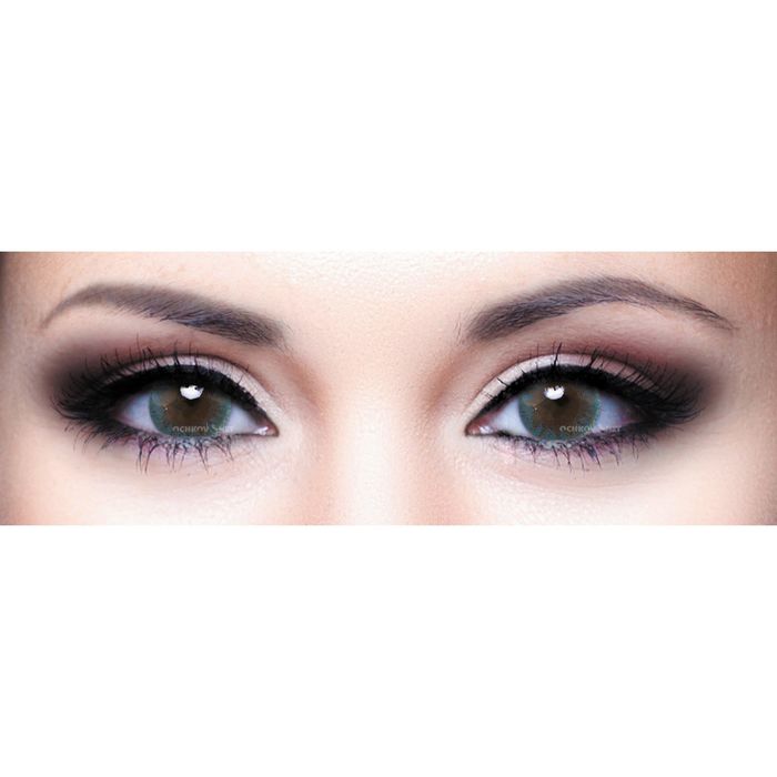 Цветные контактные линзы Adria 1Tone - Blue, -6.5/8,6, в наборе 2шт