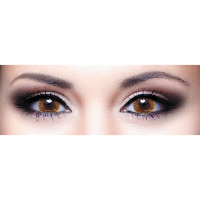 Цветные контактные линзы Adria 1Tone - Brown, -9.0/8,6, в наборе 2шт