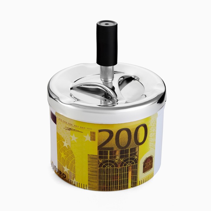 Пепельница бездымная "200 евро", 9х12 см