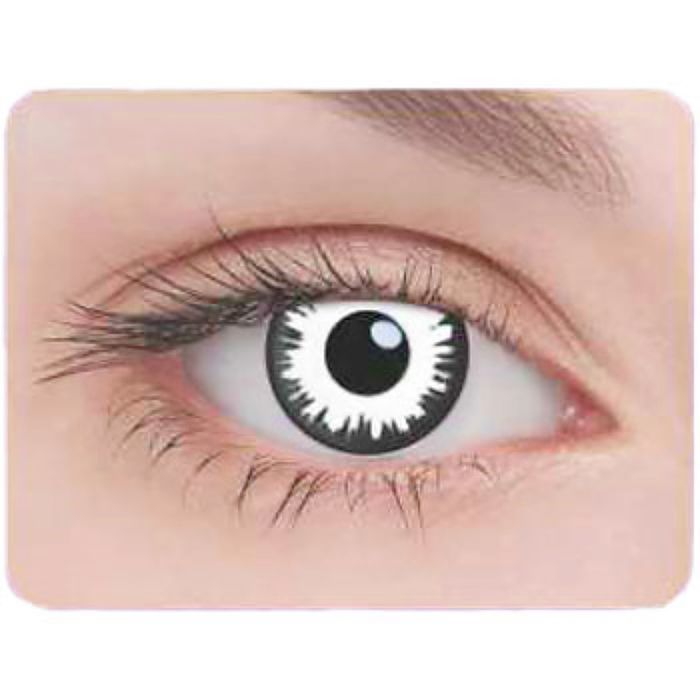 Карнавальные контактные линзы Adria Crazy - Лунатик, в наборе 1шт