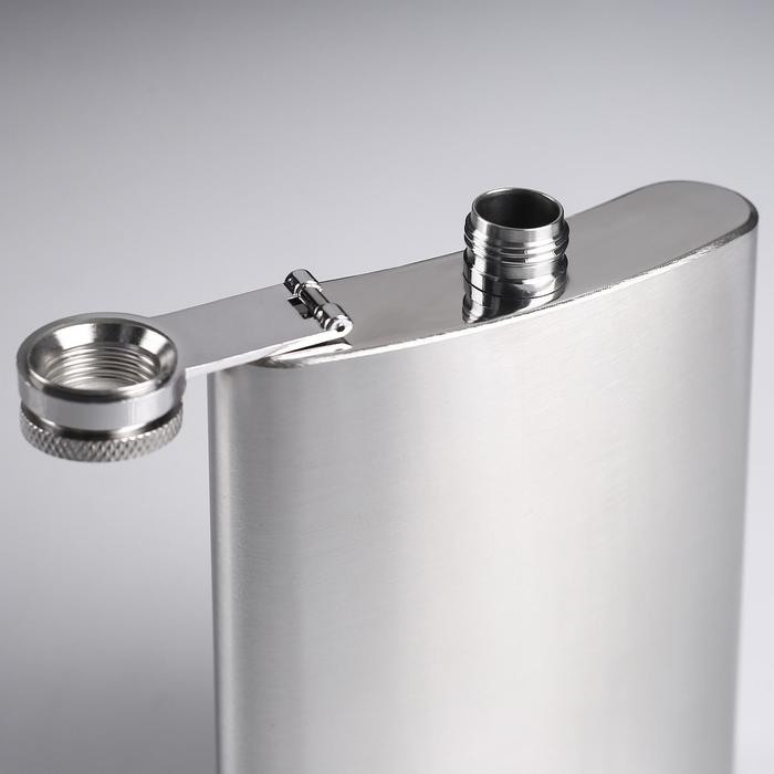 фото Фляжка, 270 мл, 9 oz, под нанесение, 9.5 х 15 см мастер к