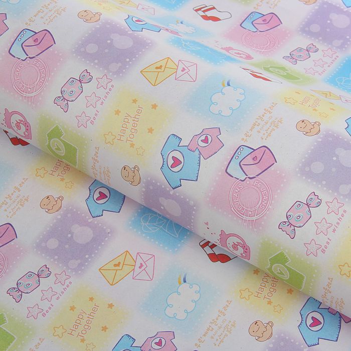 Бумага упаковочная "Детская", 50 х 70 см