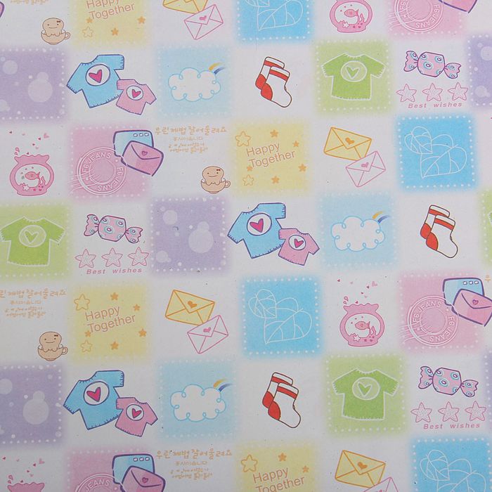 Бумага упаковочная "Детская", 50 х 70 см