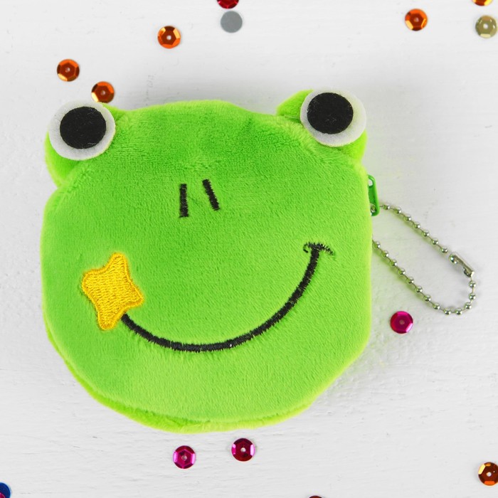 Мягкий кошелёк "Лягушонок", большие глазки