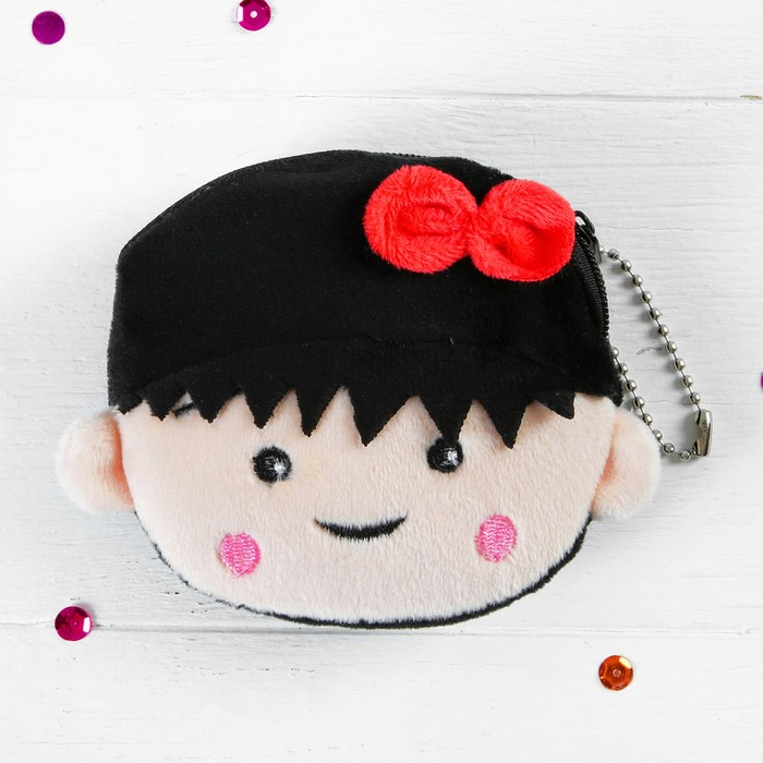 Мягкий кошелёк "Девочка" с бантиком, виды МИКС