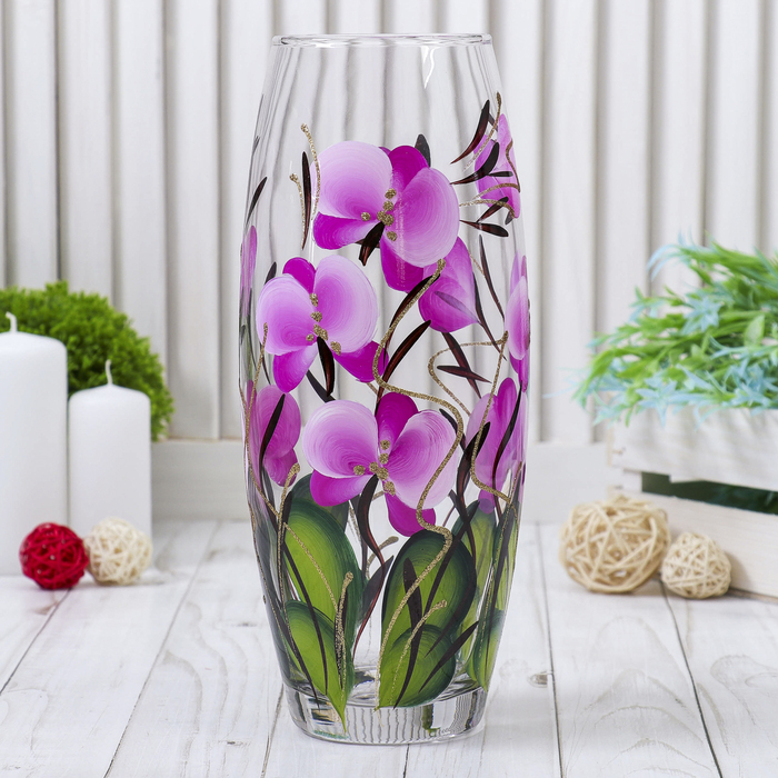 Ваза "Орхидея", прозрачная