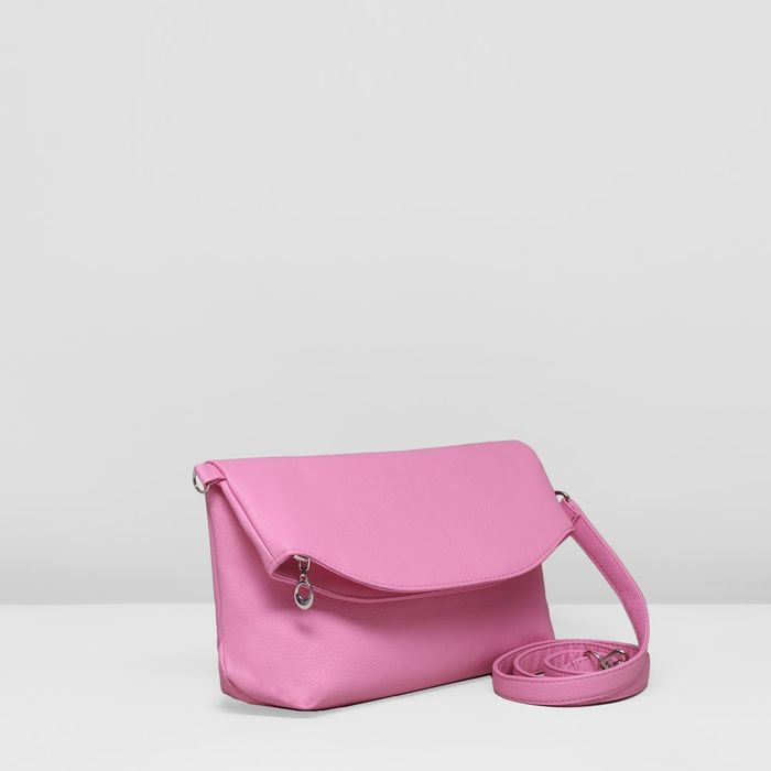 Сумка женская на молнии, 1 отдел, цвет розовый