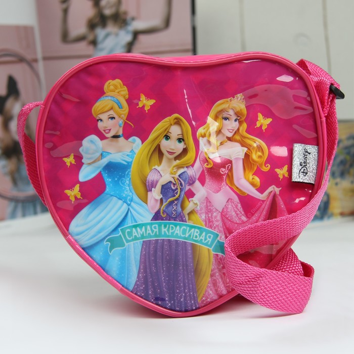 Сумочка детская "Самая красивая", Принцессы, 18 х 16 см