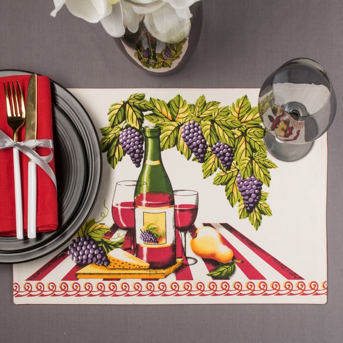 Салфетка на стол "Италия" 30х40 см, текстиль