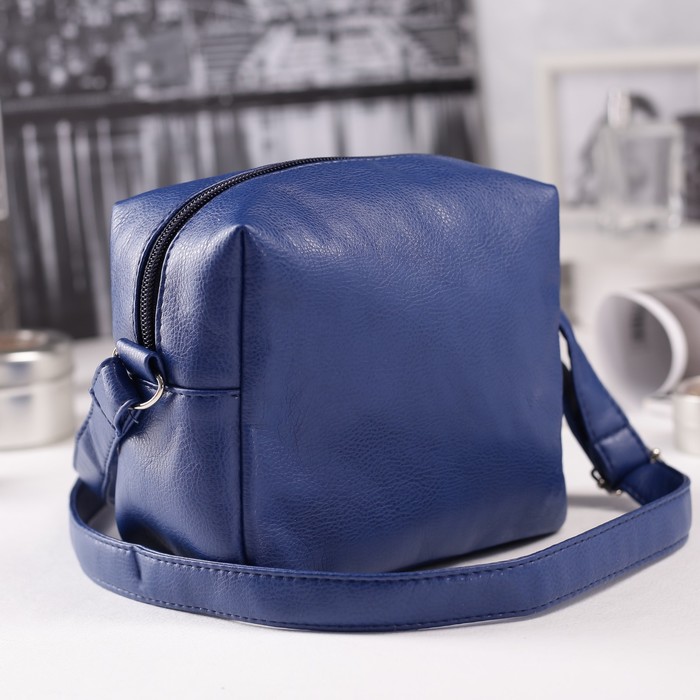 Сумка женская на молнии "Verona", 1 отдел, наружный карман, цвет синий