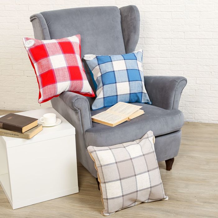 Наволочка декоративная "Collorista" Оливер 43*43 см,цв.синий