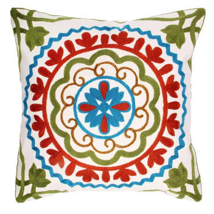 Наволочка декоративная с вышивкой "Collorista" Иллада 43*43 см