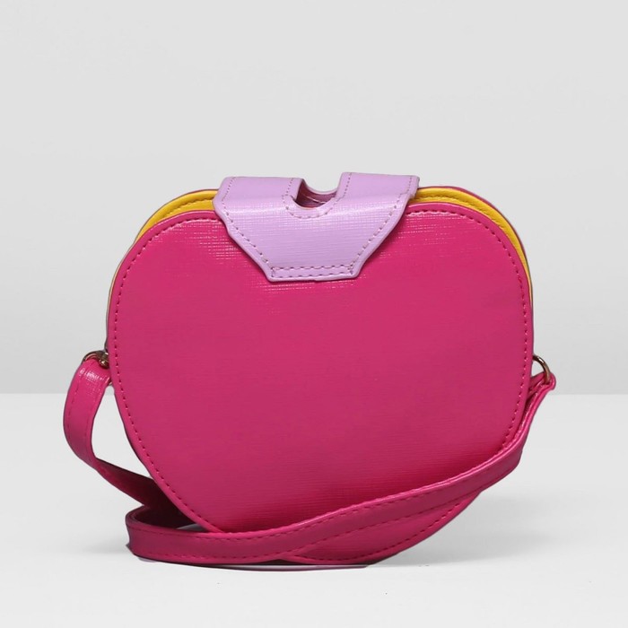 Сумка детская на молнии "Красотка", 1 отдел, длинный ремень, цвет малиновый