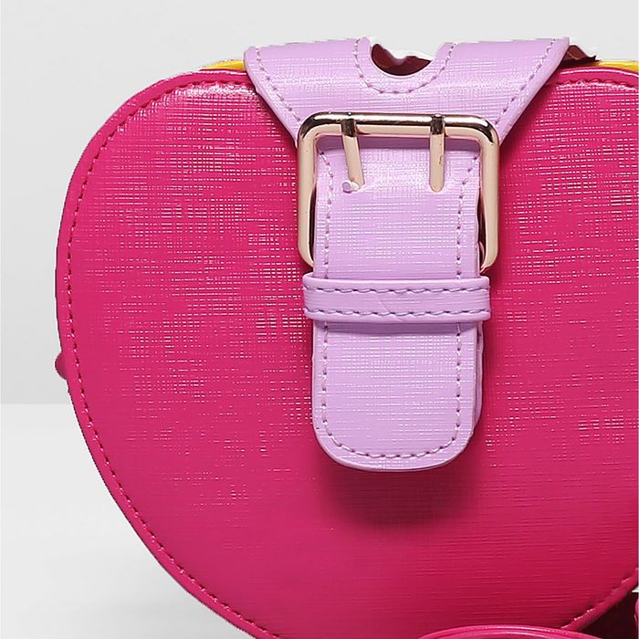 Сумка детская на молнии "Красотка", 1 отдел, длинный ремень, цвет малиновый