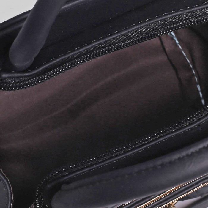 Сумка детская на молнии "Мишель", 1 отдел, длинный ремень, цвет чёрный