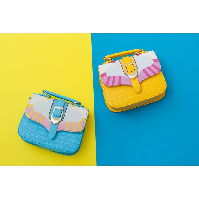 Сумка детская на клапане "Прелесть", 1 отдел, длинный ремень, цвет голубой