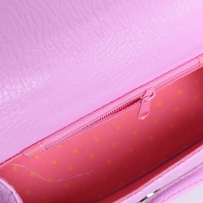 Сумка детская на клапане "Прелесть", 1 отдел, длинный ремень, цвет сиреневый