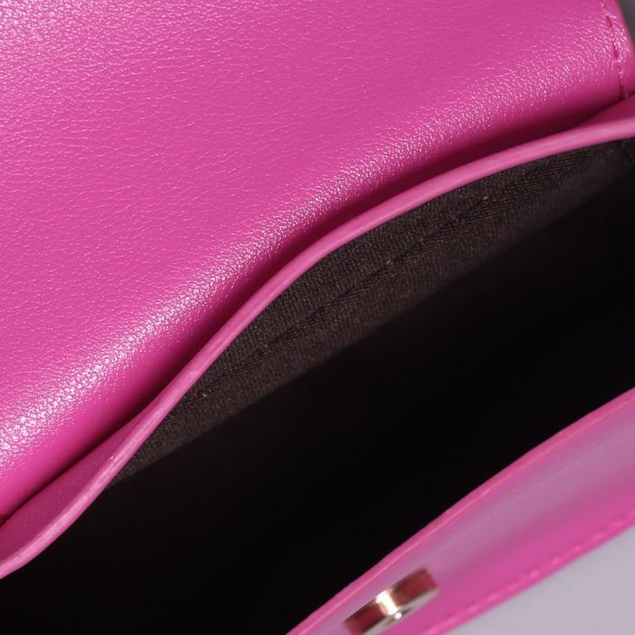 Сумка детская на клапане "Лисёнок", 1 отдел, длинный ремень, цвет малиновый