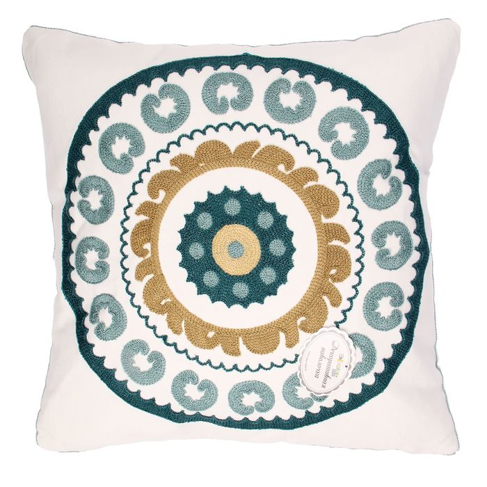 Наволочка декоративная с вышивкой "Collorista" Антик 43*43 см