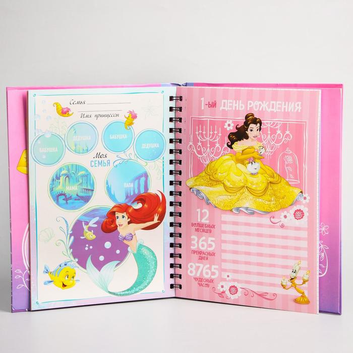 Ежедневник-смешбук "Жизнь принцессы", Принцессы, 25 листов