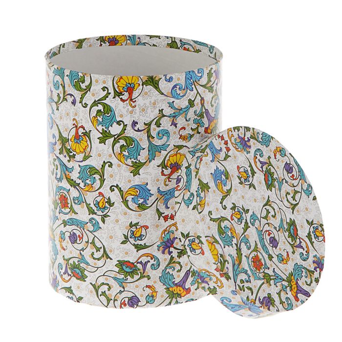 Набор коробок 4в1 "Узоры барокко", синий, 23 х 23 х 25 - 15 х 15 х 20 см