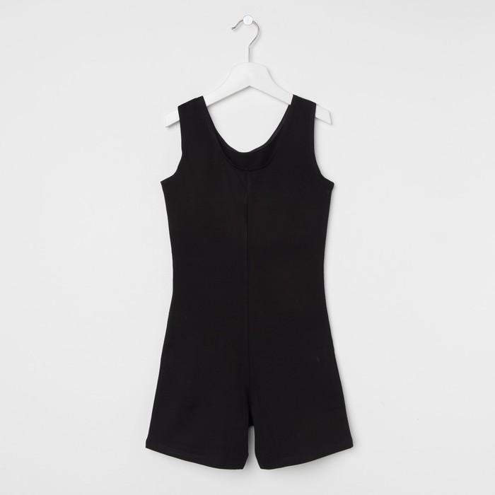 Комбинезон гимнастический детский, рост 164 см, цвет чёрный ГК 1.03